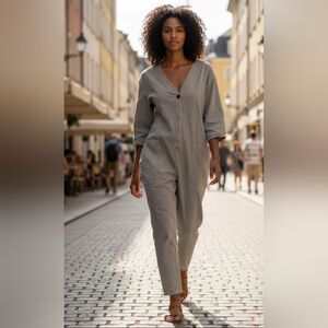 Zara Gray Jumpsuit